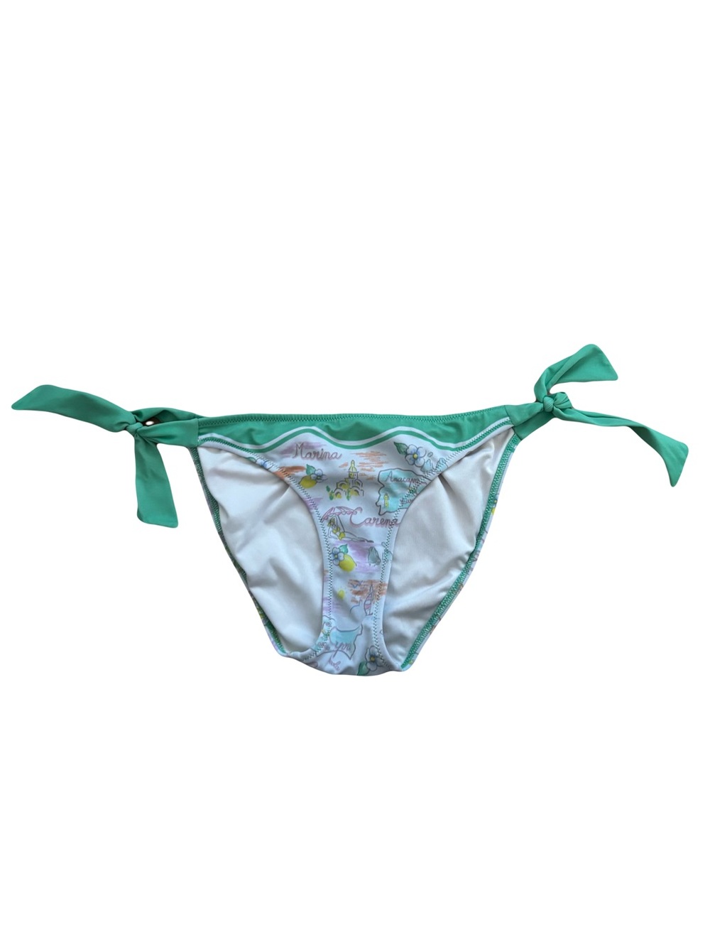 Victoria's Secret Swim Bottoms in Mint Green and White